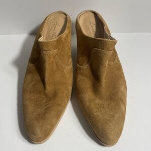 Avellini Tan Suede Mules